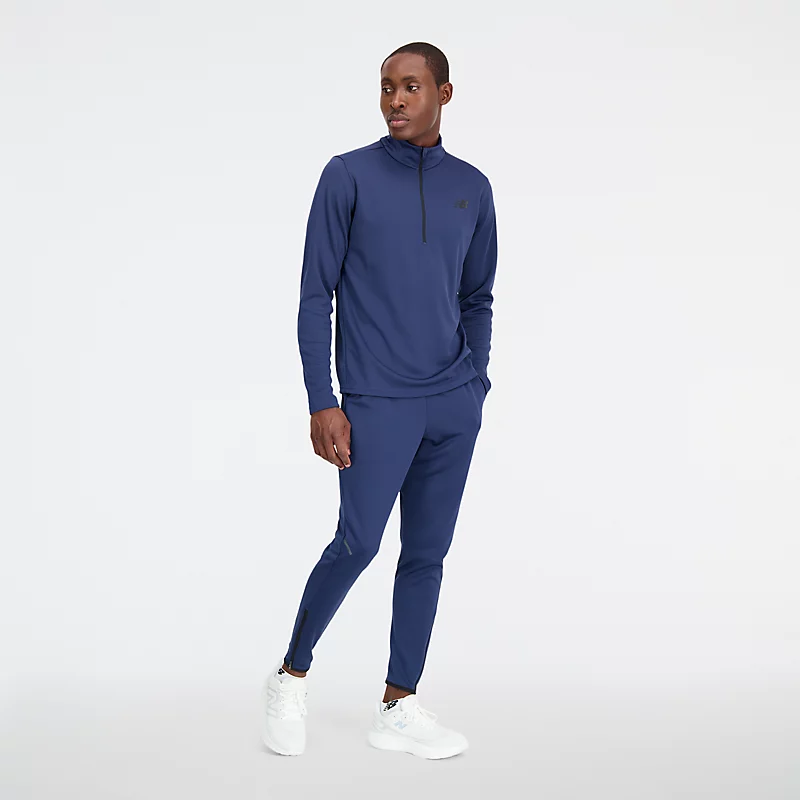 Ropa de hombre New Balance Knit 1/4 Zip - NB NAVY