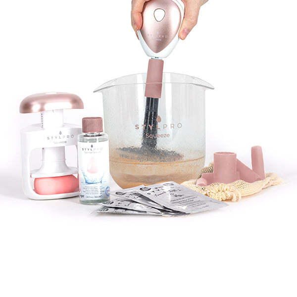 Čistič štětců a houbiček na make-up STYLPRO Spin & Squeeze