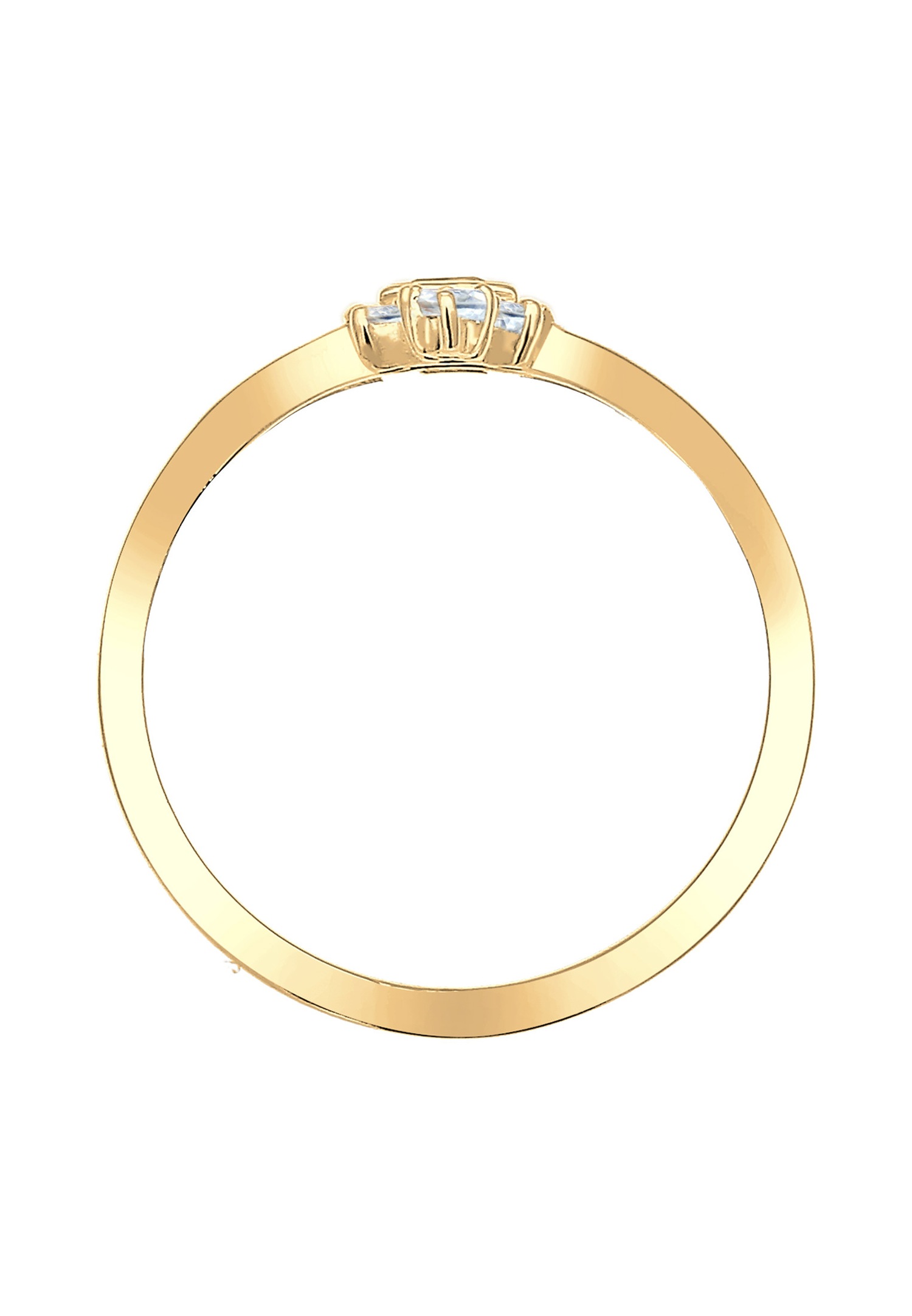 Elli PREMIUM Femme Fiançailles Vintage Glamour avec Topaze en Argent Sterling 925