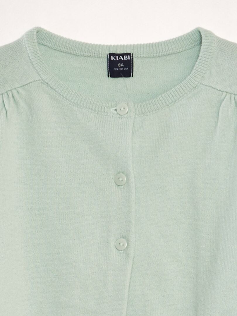 Cardigã estilo bolero - azul