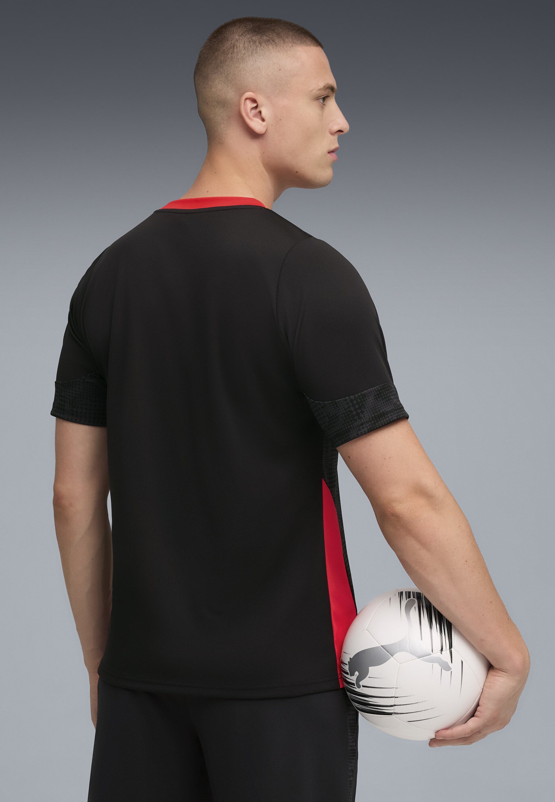 Puma ACM Trainings-Fußballtrikot - Schwarz für alle Zeiten Rot