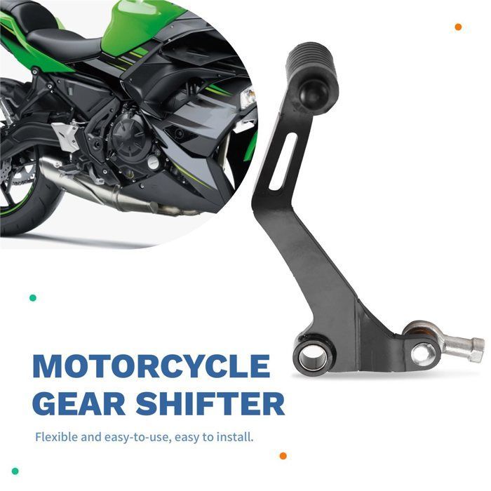 Palanca de cambios para motocicleta 650 EX650 ER650 Z650 ABS Z650 Z650RS Negra, Metal, Negro