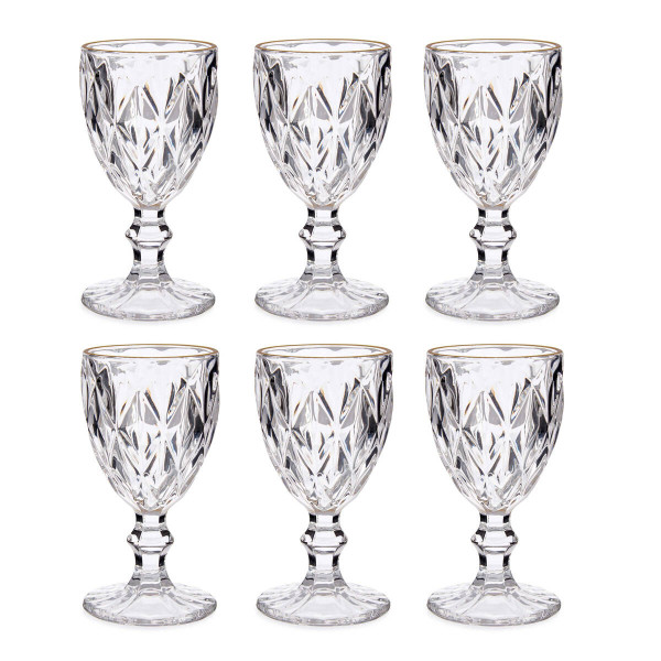 Kieliszek do wody, 254 ml, 6 sztuk, GOLDEN