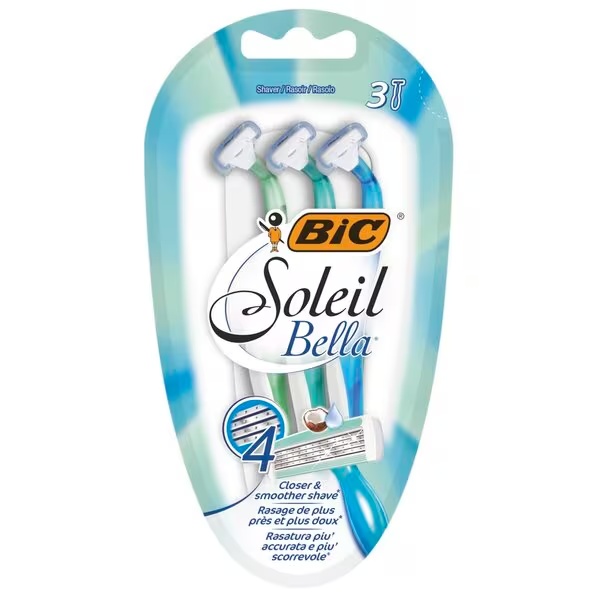 „Bic Soleil Bella“ pūslelių formos skutimosi peiliukai<br>3 vnt.