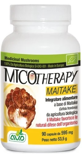 MICOTHERAPY Suplemento alimentar para defesa do organismo com maitake Micoterapia 90 cápsulas