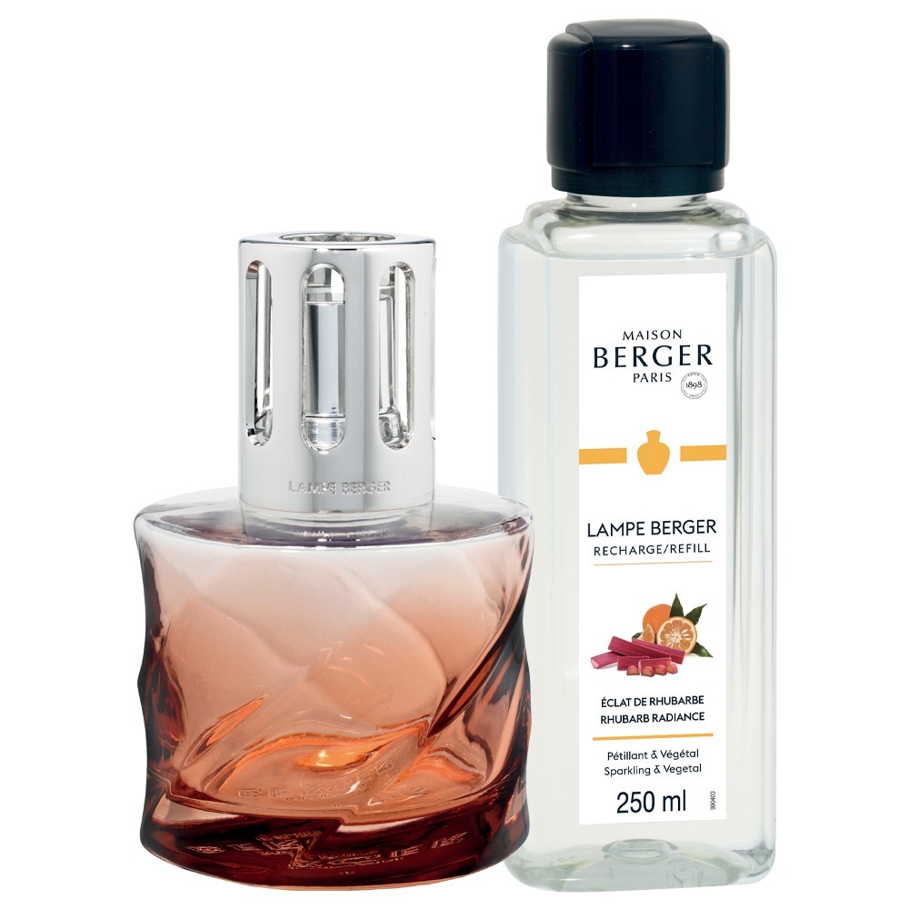 Maison Berger SPIRALE ROSE AMBRE + ECLAT RHUBARBE