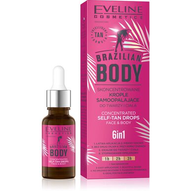 Eveline brasilianske selvbruningsdråper for kroppen 18 ml 18 ml