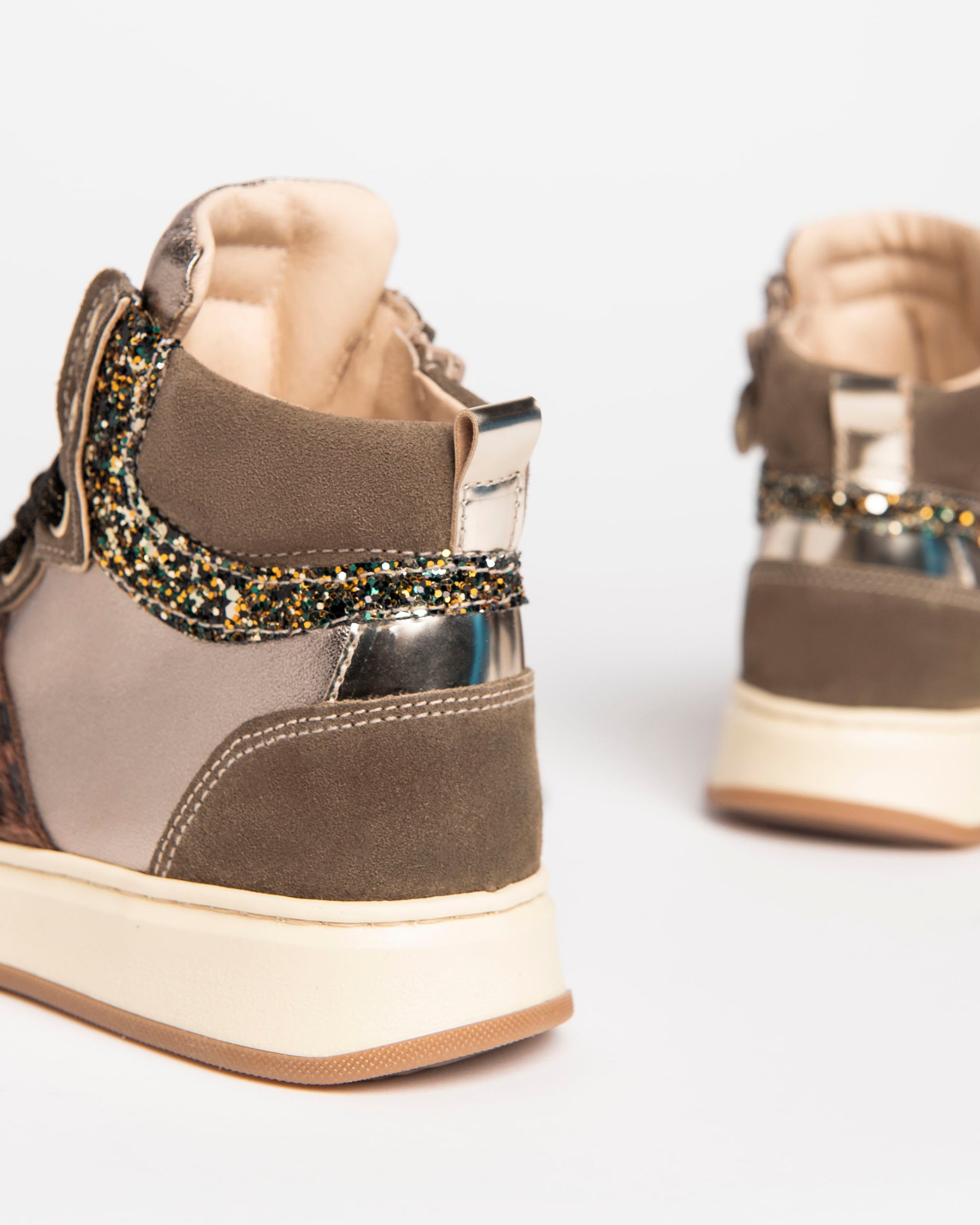  Baskets en daim et cuir pour adolescentes