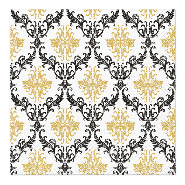 Serwetki papierowe Royal Ornament Gold 33 x 33 cm 20 szt. PAW