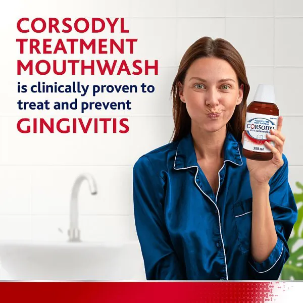 Corsodyl Ienhoitosuuvesi, klooriheksidiini 0,2 %, minttu