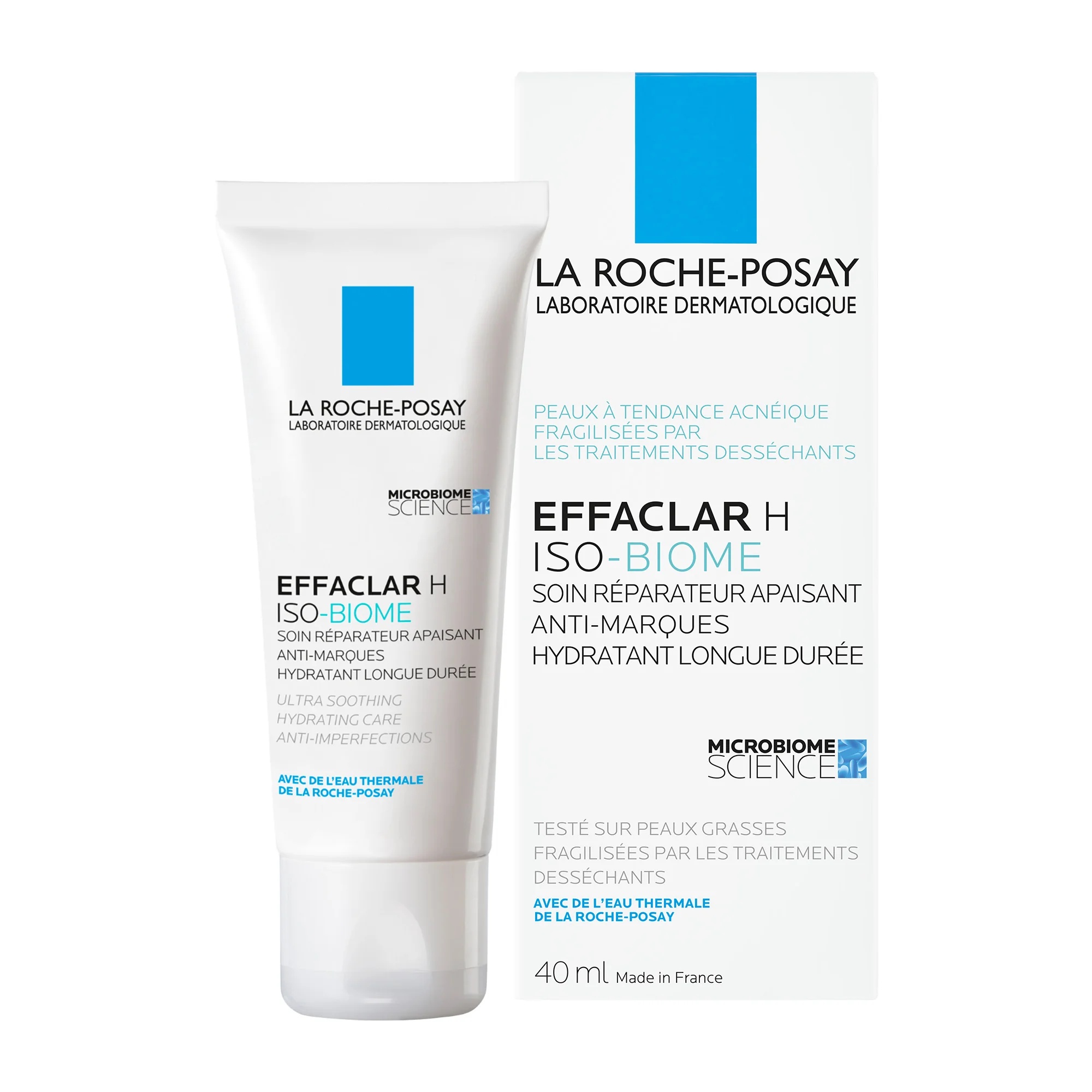 LA ROCHE POSAY La Roche Posay Effaclar H Iso Biome crème 40 ml Aide à réduire les imperfections cutanées