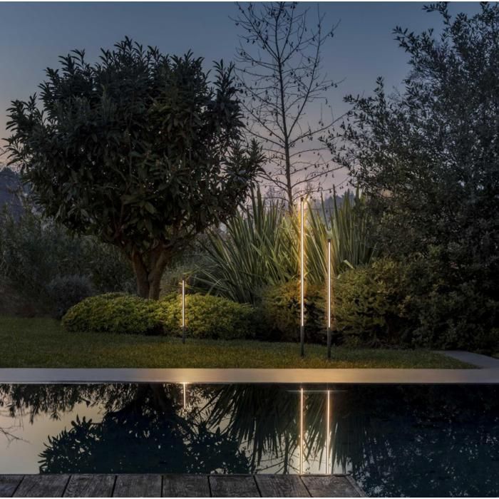 Vloerlamp - IDEAL LUX - JEDI H120 - Zwart - 19W LED - IP65 Buiten