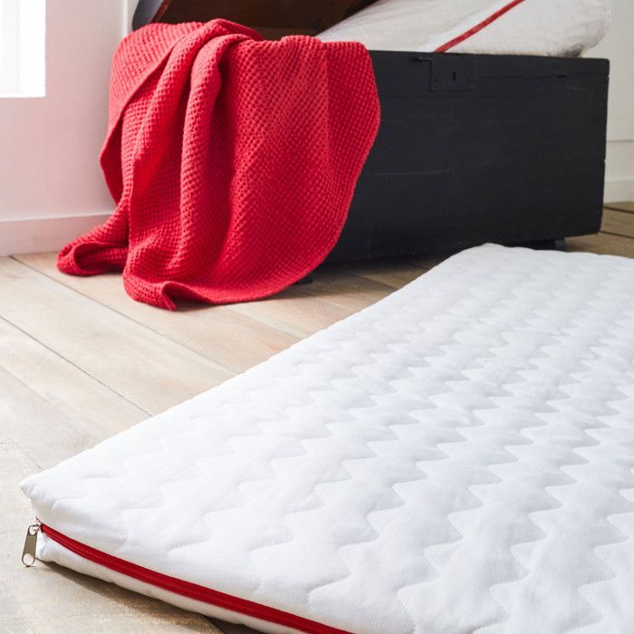 Colchón de viaje para bebé - Babysom - 60x120 cm - Enrollado - 5 cm de grosor - Funda extraíble