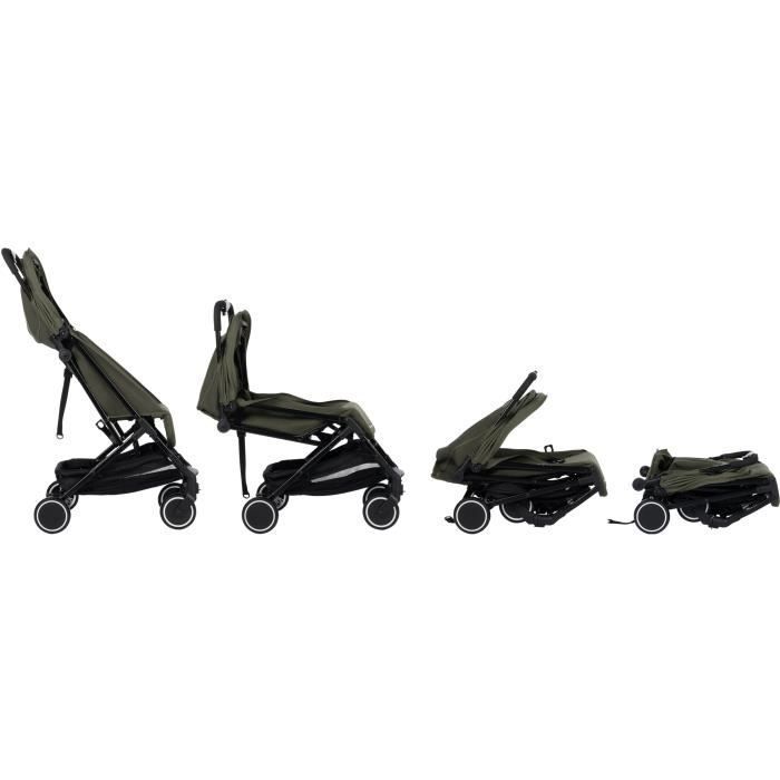 BEBECONFORT SOKO Passeggino ultracompatto e leggero, dalla nascita fino a 15 kg (circa 3-4 anni), verde minerale