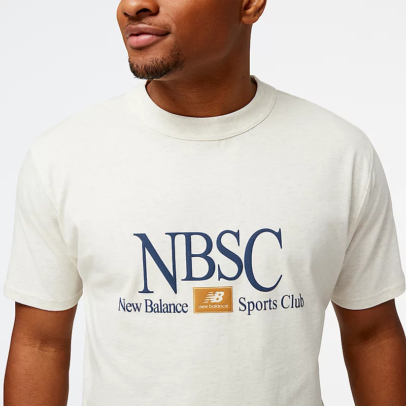 Heren katoenen atletiekclub t-shirt - HAVERMOUT HEATHER