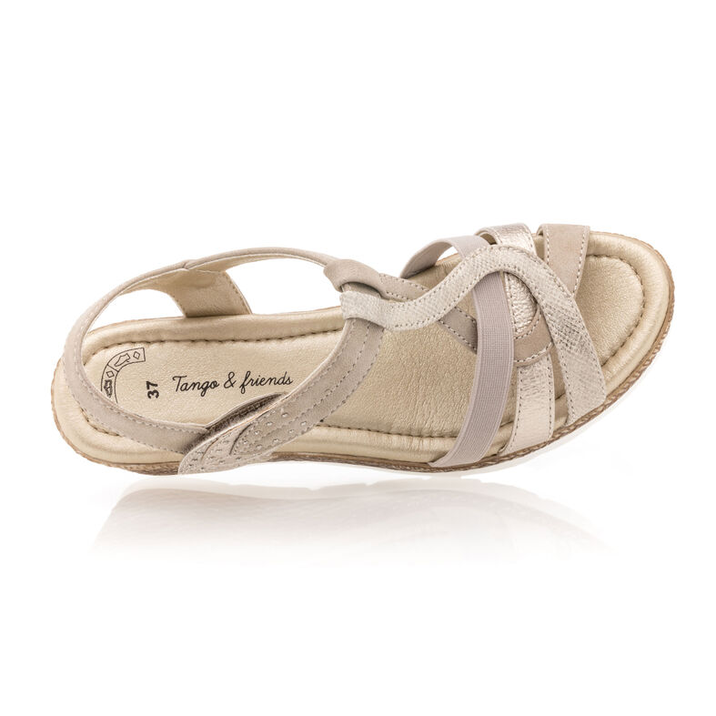 Sandalias amarillas para mujer / Zapatos de punta abierta