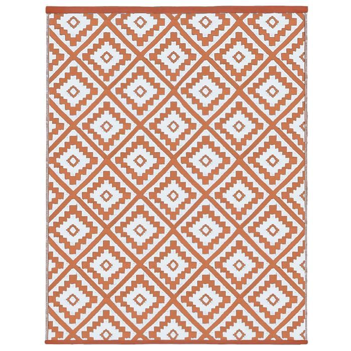 IDMARKET BAHAMAS Terracotta buitenkleed 180 x 280 cm