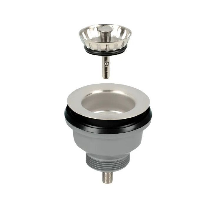 Bonde à panier pour évier gré diamètre 86 pour trou diamètre 60 mm