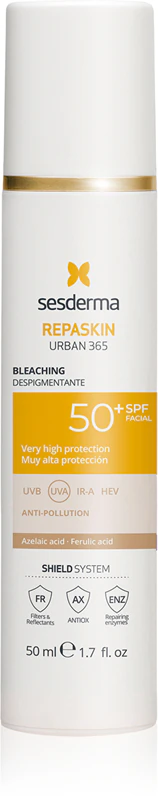 Sesderma Repaskin Urban 365 bieliaci opaľovací krém na tvár proti zafarbeniu pleti