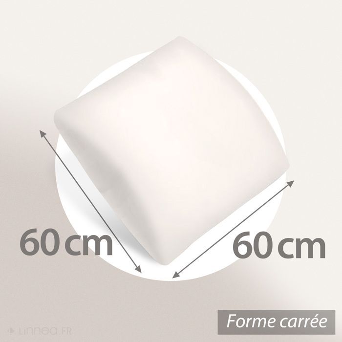 Cuscino ASCONA in memory foam viscoelastico 60x60 cm