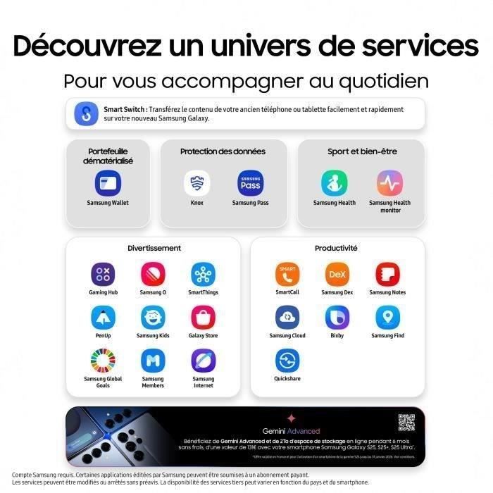 Smartphone SAMSUNG Galaxy S25 Ultra AI de 1 TB, color negro titanio.