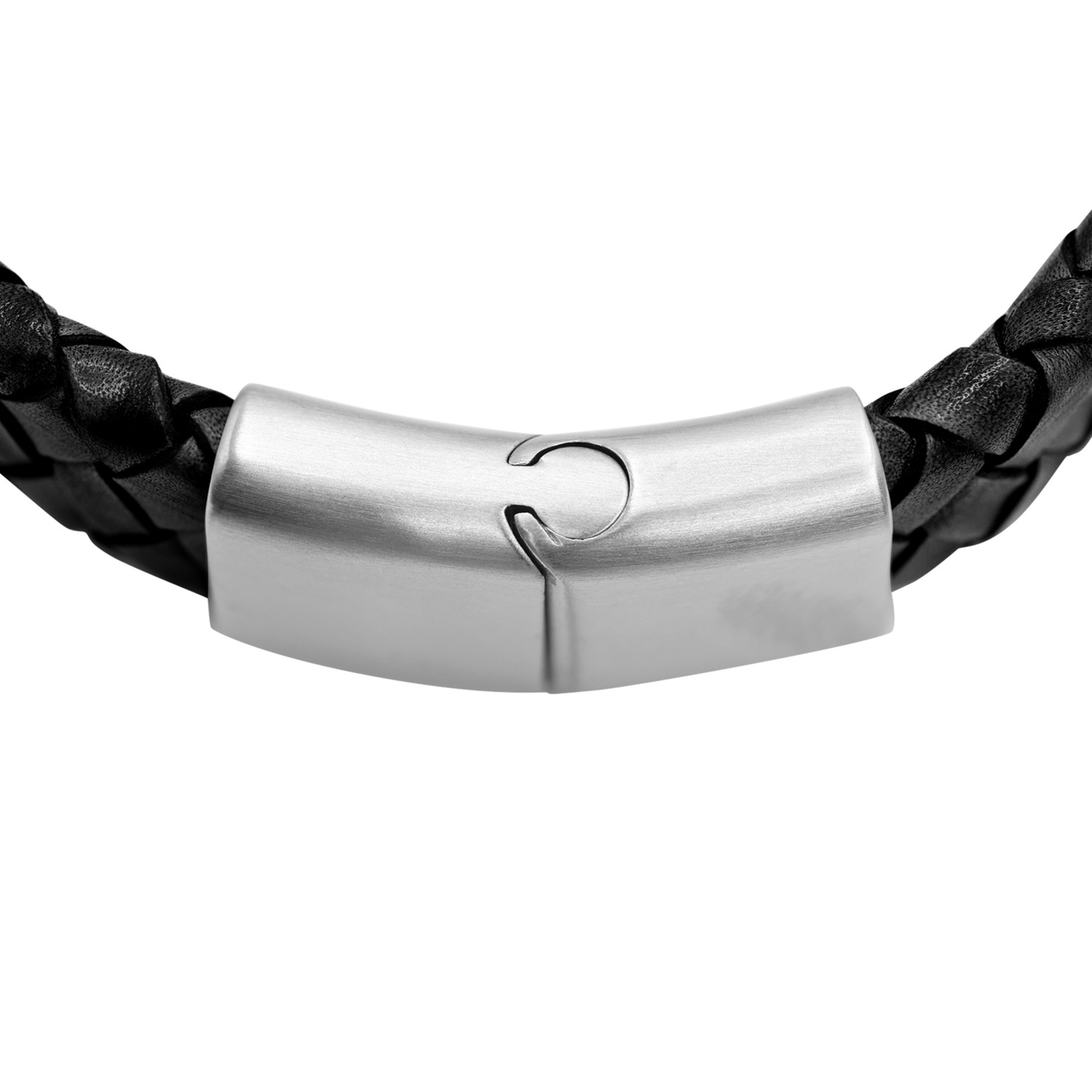 Heideman Bracelet en cuir Keno noir