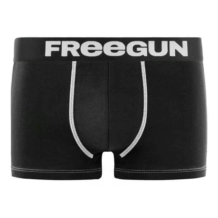 Cuecas Boxer Masculinas Freegun - Pretas (Pacote com 6)