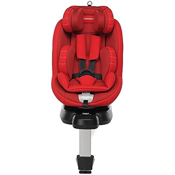 Cadeira auto giratória Foppapedretti Logik I-Size Isofix 360° para crianças de 40 a 105 cm (até 18 kg), vermelha