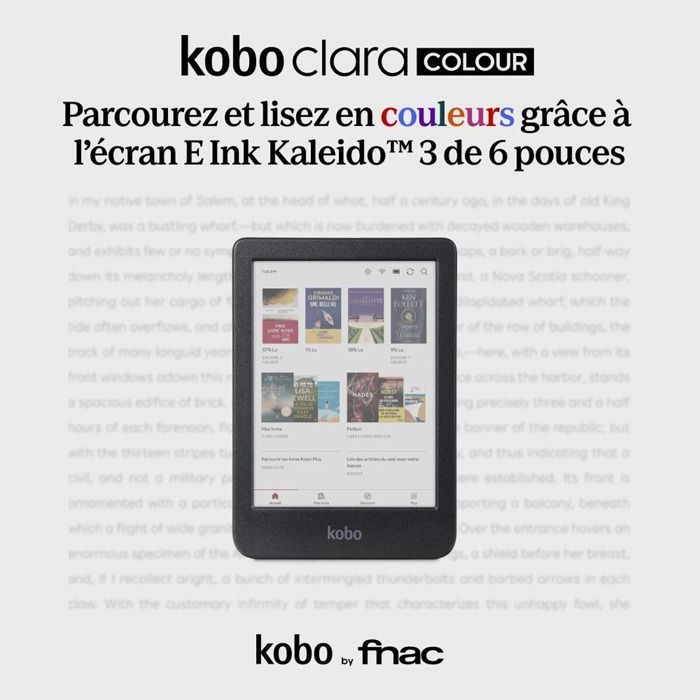 Kobo Clara Colour Black eReader mit Farbbildschirm
