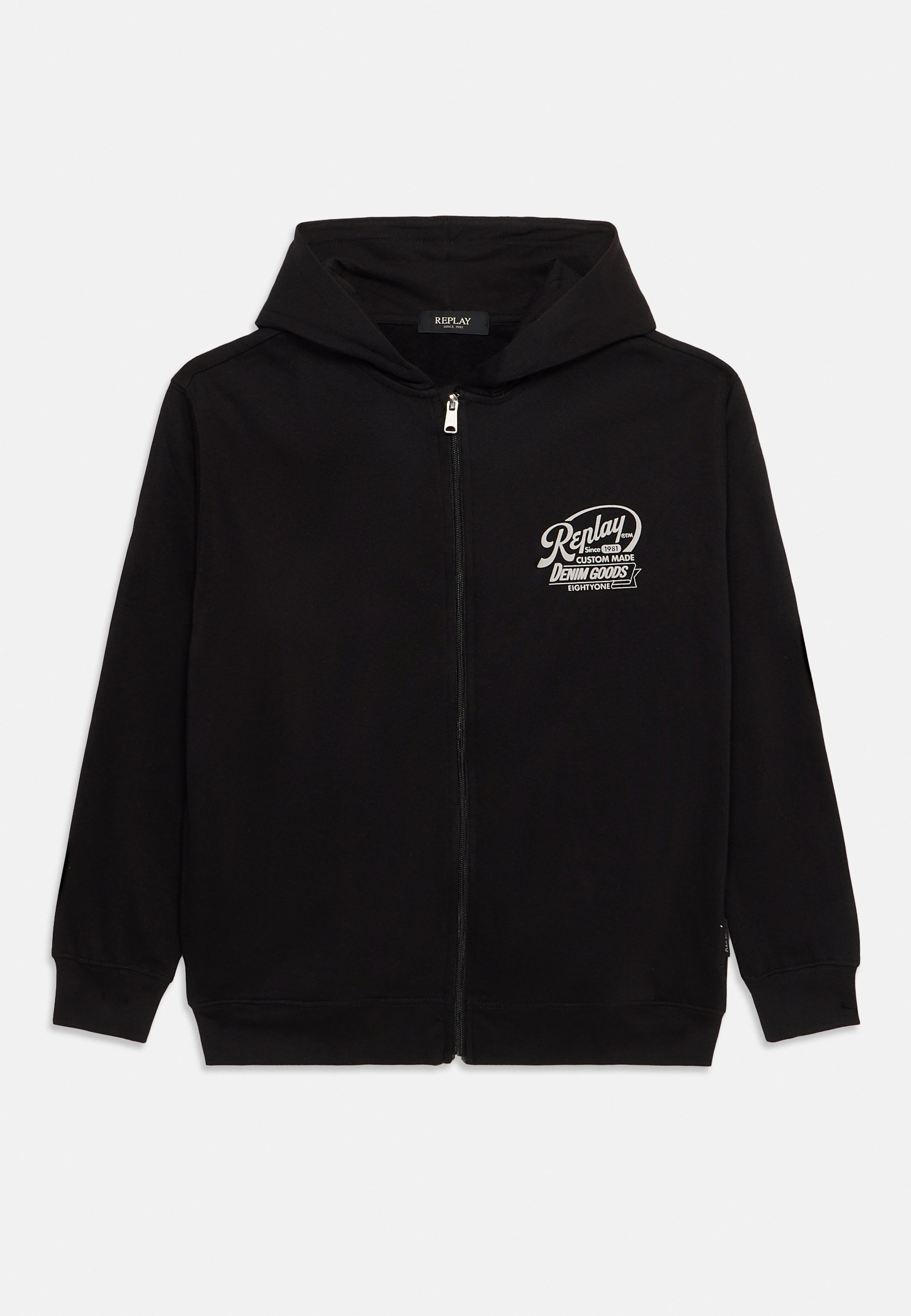 Replay Zip-up sweatshirt - zwart