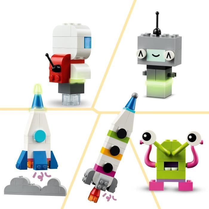LEGO® 11037 Classic Creative Planets, Set di costruzioni Sistema Solare, Navetta spaziale e razzo
