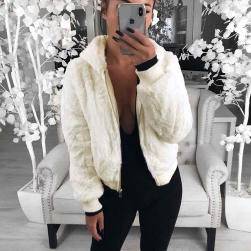 Manteau Teddy pour femme, manteau d'hiver en fausse fourrure avec capuche, nouveau manteau épais et moelleux avec poches, veste à capuche en peluche, manteau d'automne pour femme