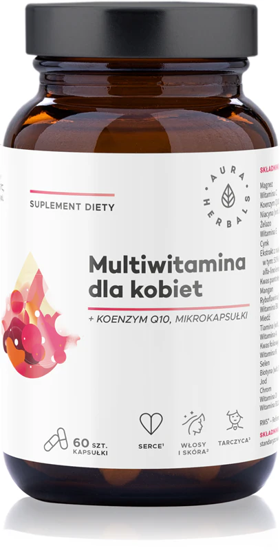Multivitamínico Aura Herbals para Mulheres, suplemento alimentar multivitamínico para mulheres