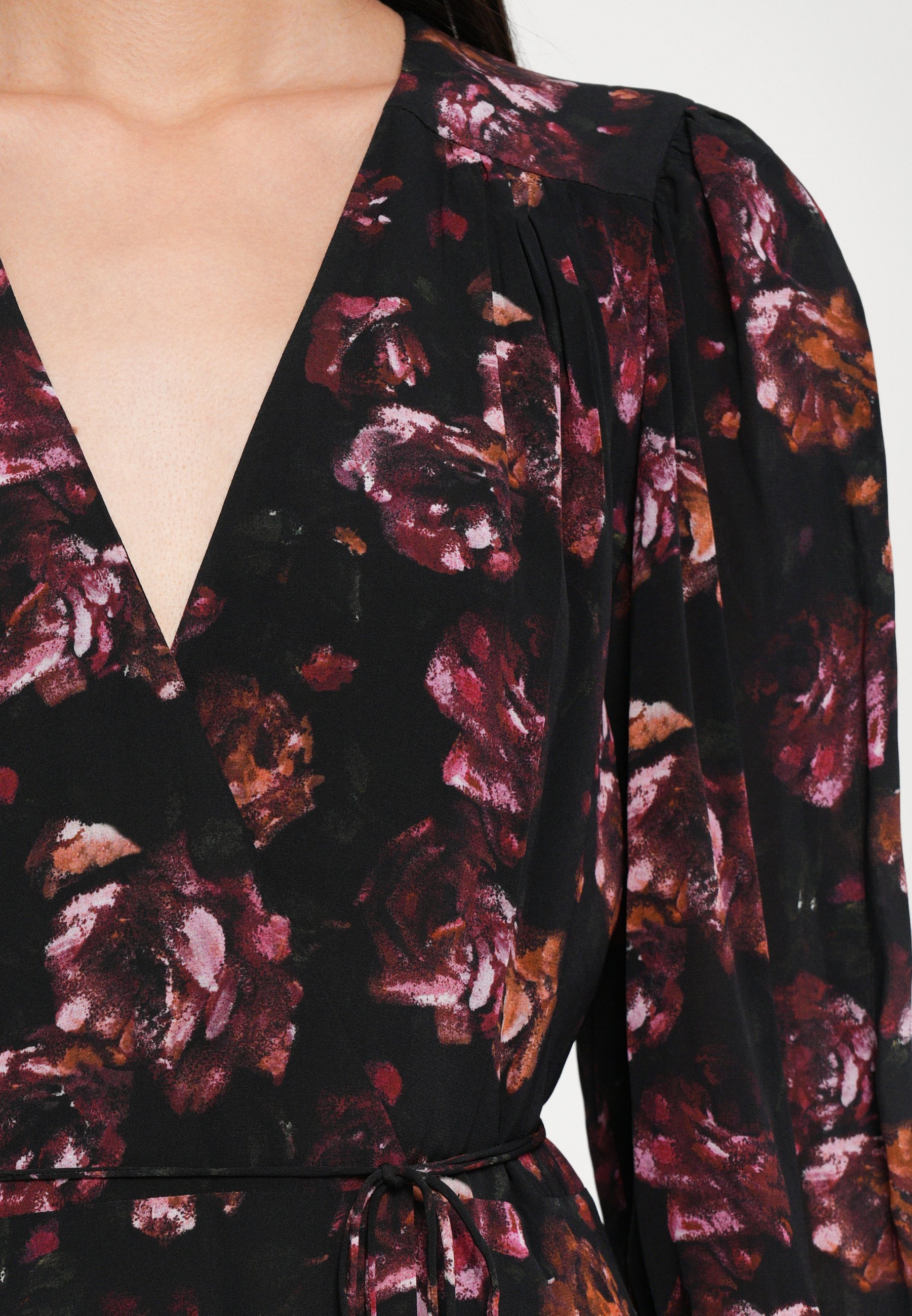 De Kooples ROBE - Maxi-jurk - zwart/rood