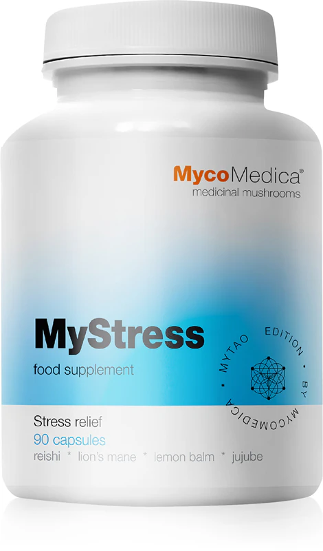 MycoMedica MyStress doplnok stravy v kapsulách pre duševnú pohodu
