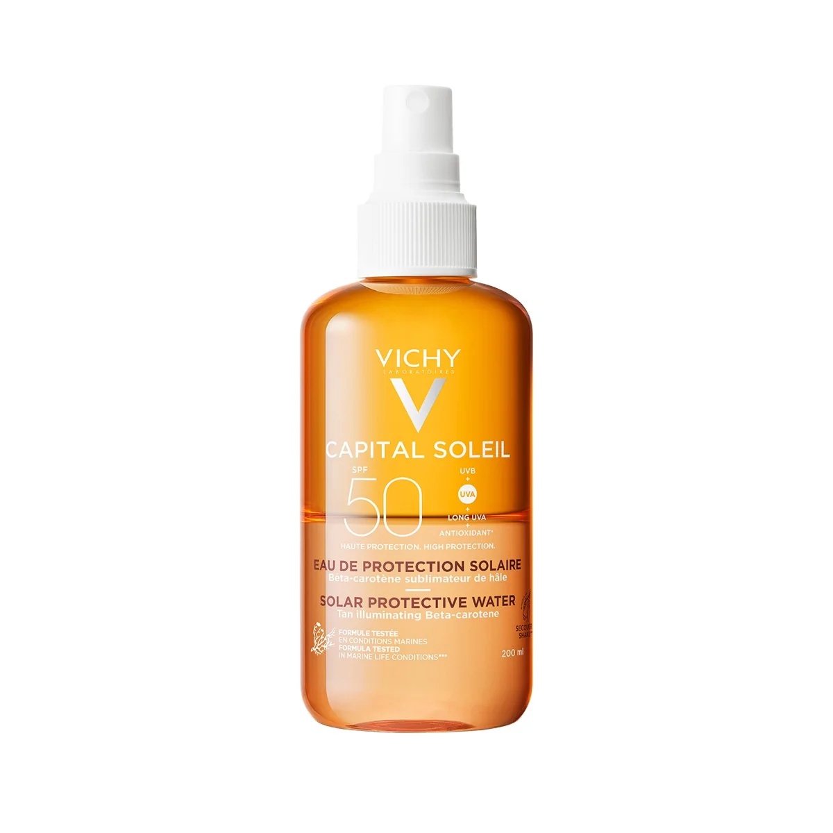VICHY Vichy Capital Soleil Zonnebrandcrème SPF 50 200 ml Beschermt en intensiveert de bruine teint