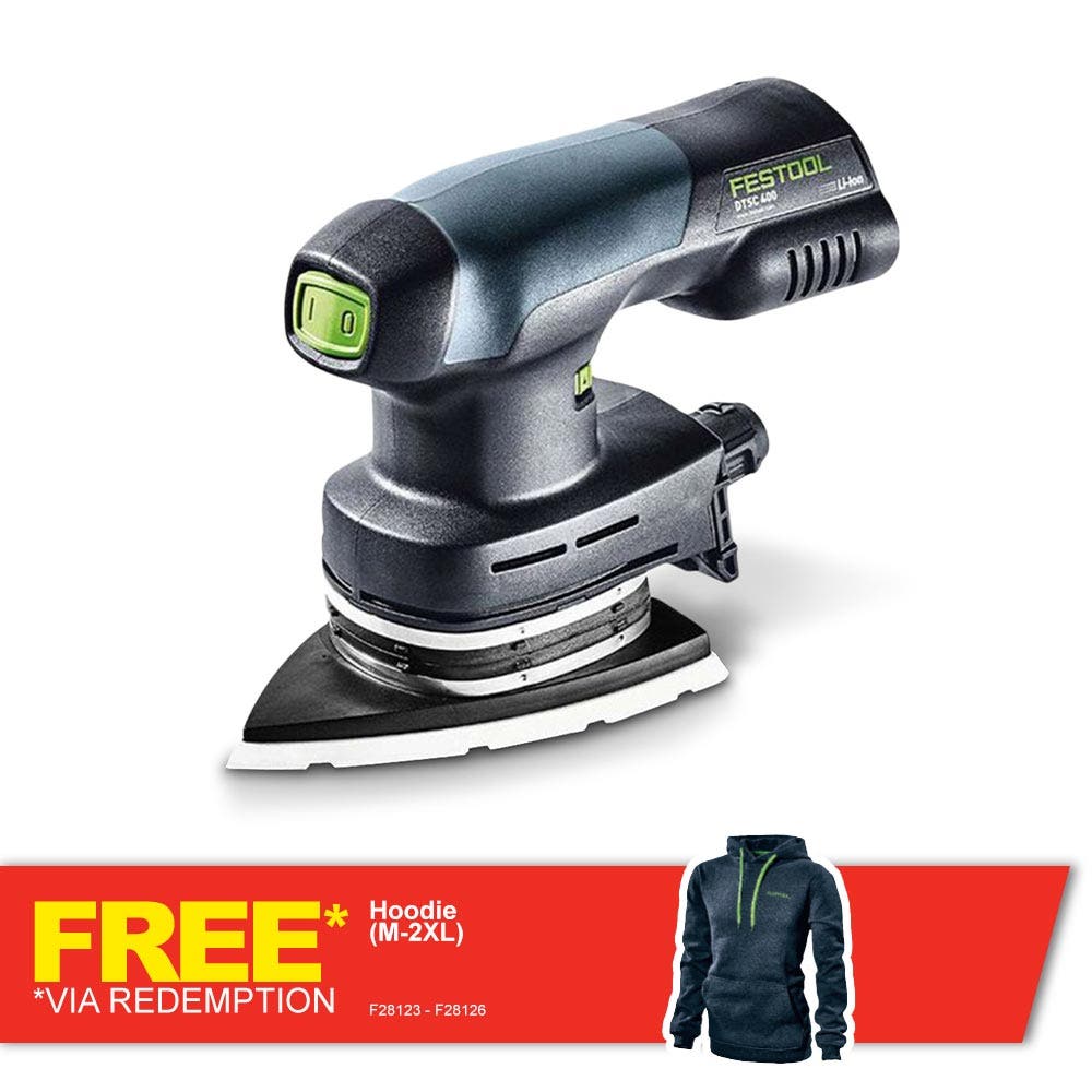 Șlefuitor orbital fără perii FESTOOL de 18 V, 2 x 3,1 Ah, 150 mm, cap de fier 575709