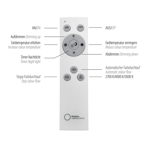 LED-Deckenleuchte Yukon, 26 W, 3.050 lm, 100 x 25 cm