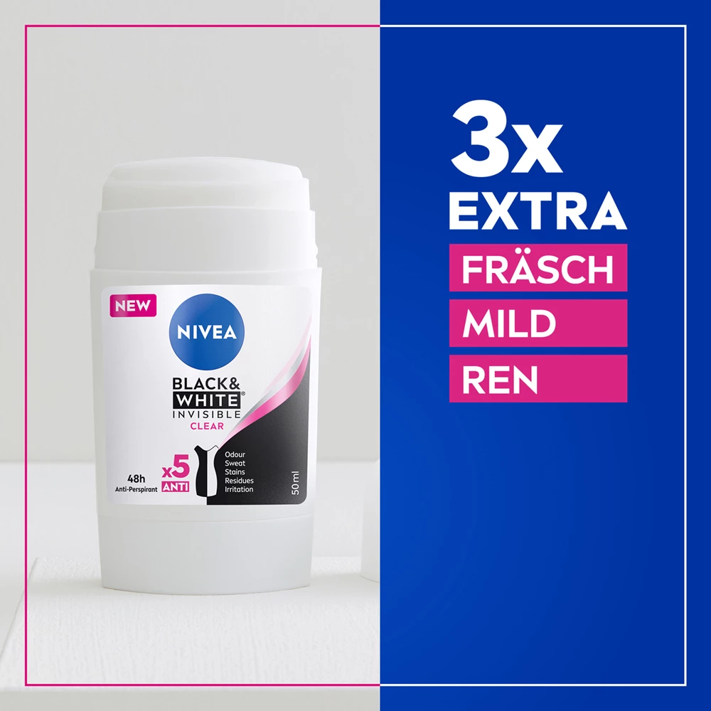 Black & White dezodor stift 50 ml - NIVEA