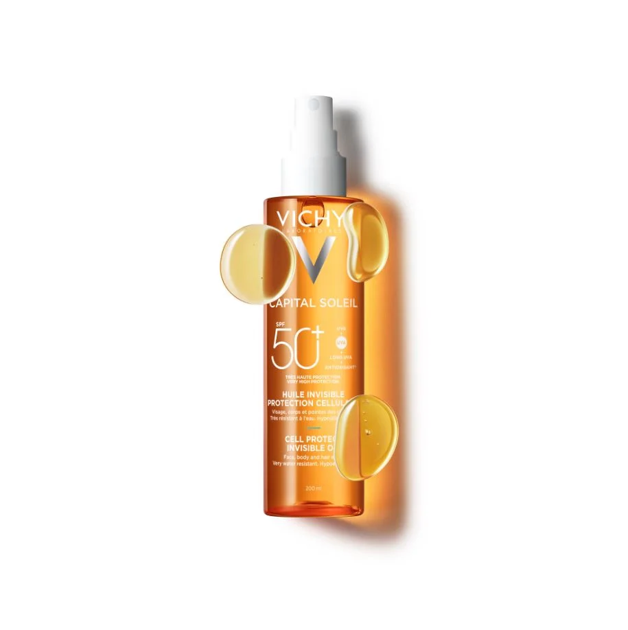 Capital Soleil Capital Soleil Cell Protect Olio Invisibile SPF50+ - Olio solare corpo alta prot., Solare viso alta prot.