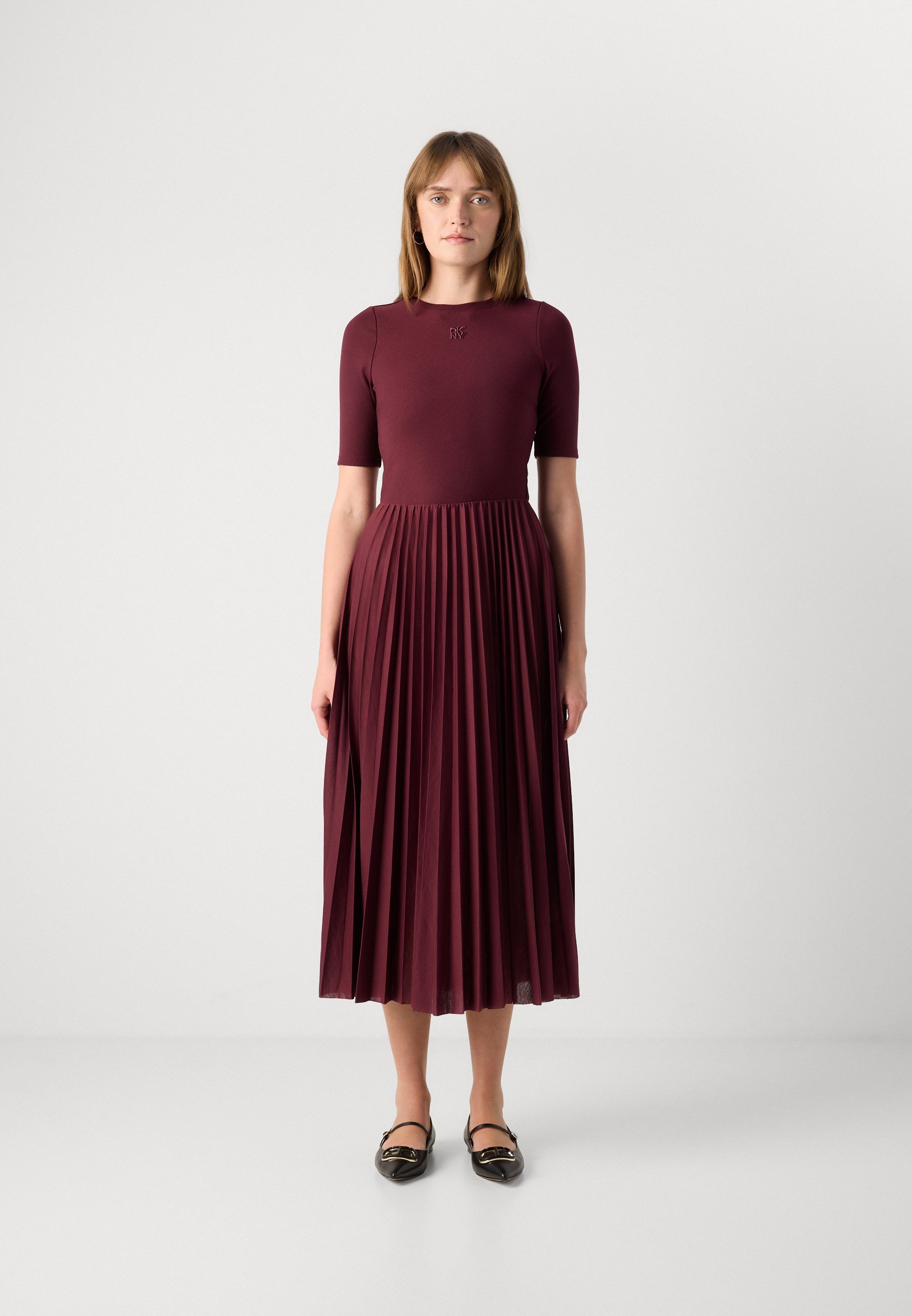 DKNY tankjurk met balletmouwen en plooien - Dagjurk - Syrah