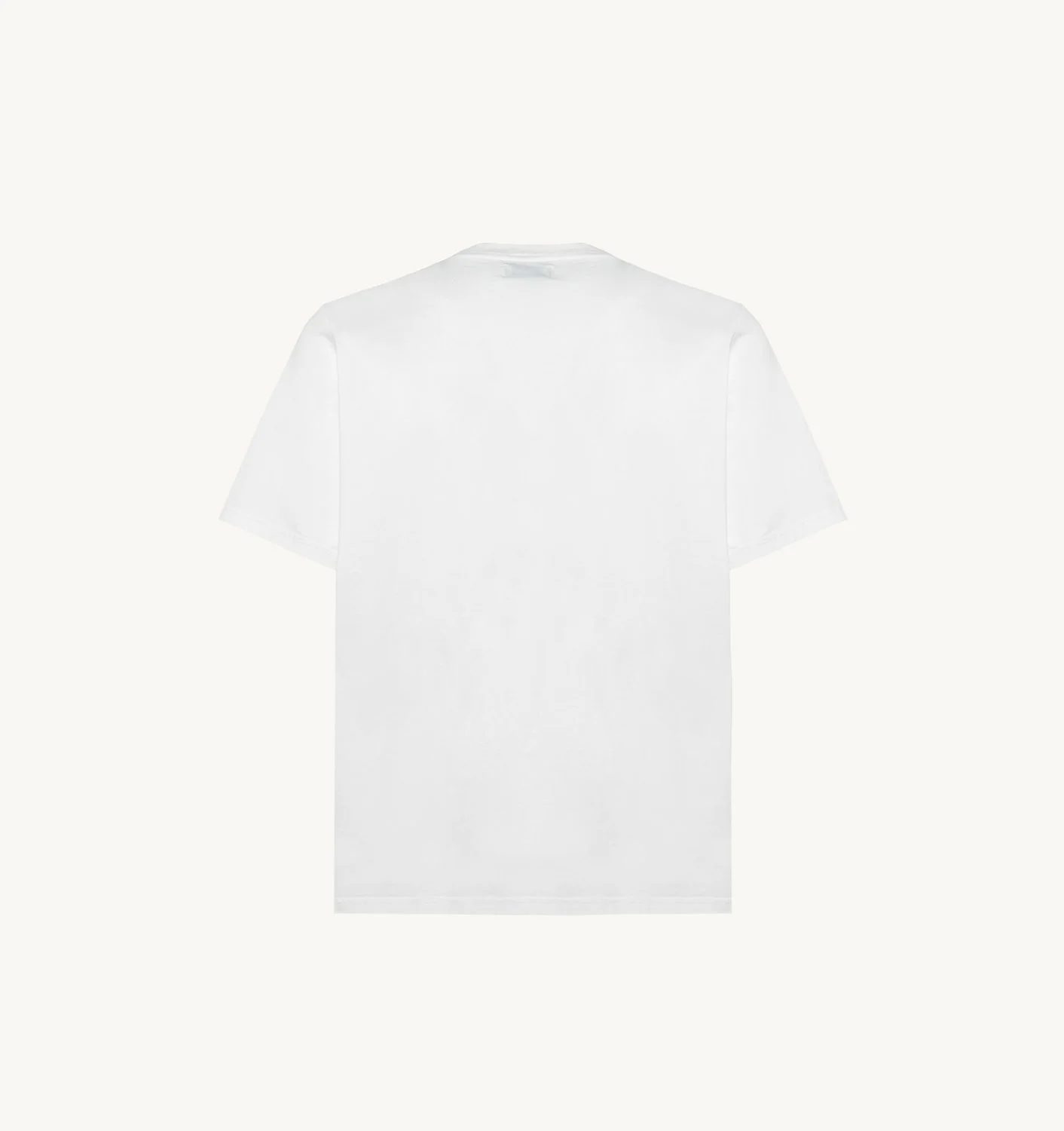 TRICOU ALB DIN JERSEY DE BUMBAC
