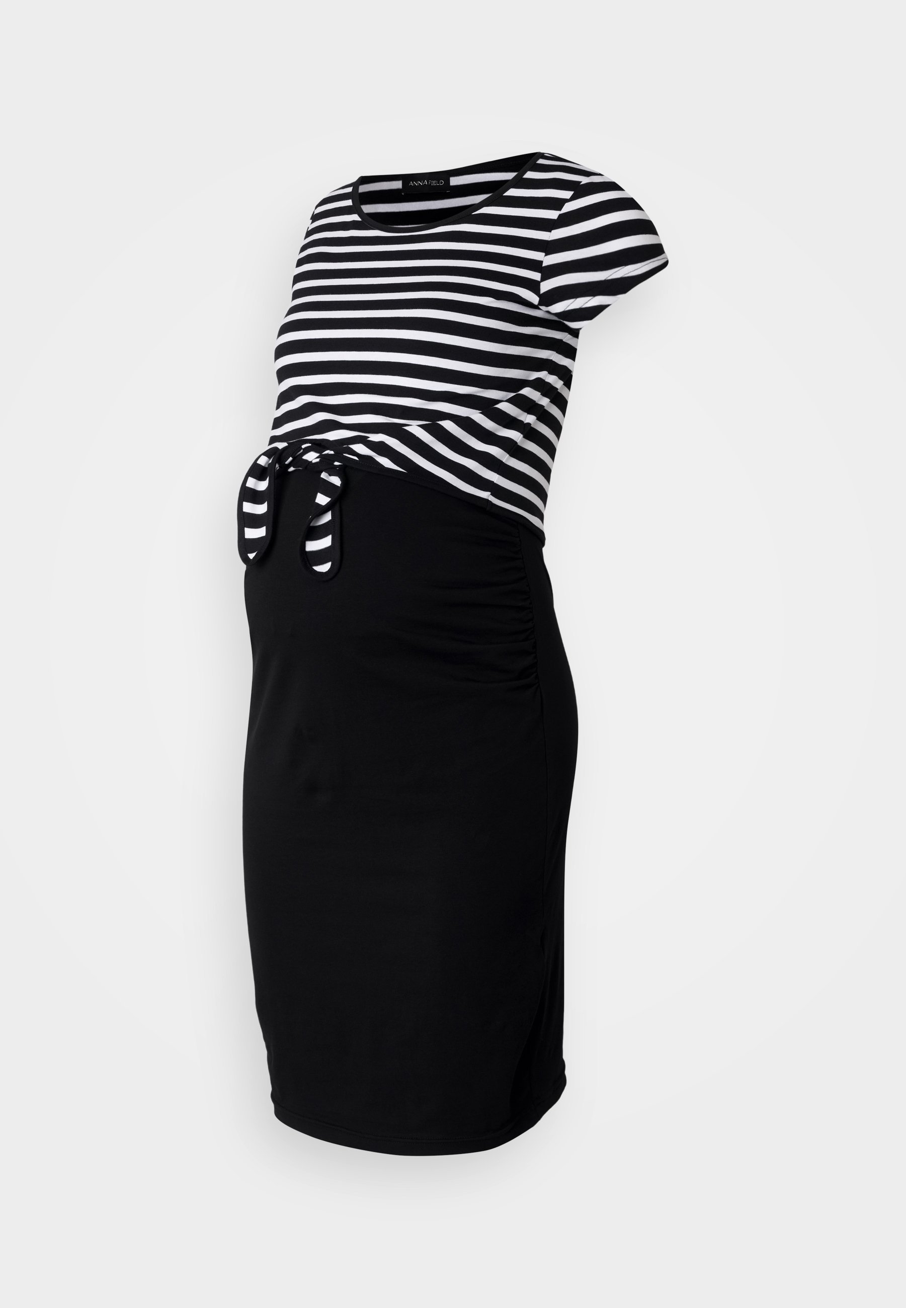Ensemble Anna Field MAMA - T-shirt imprimé - noir et blanc