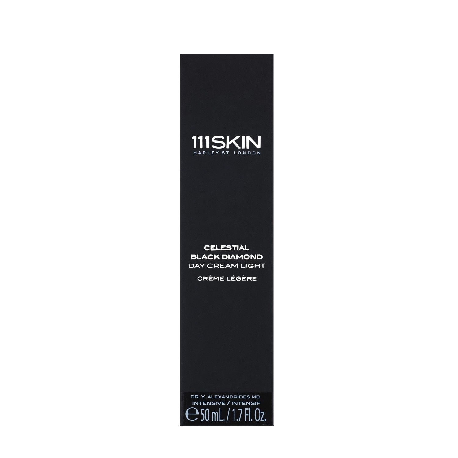 111Skin senėjimą stabdantis dienos kremas „Black Diamond“ – lengvas, 50 ml