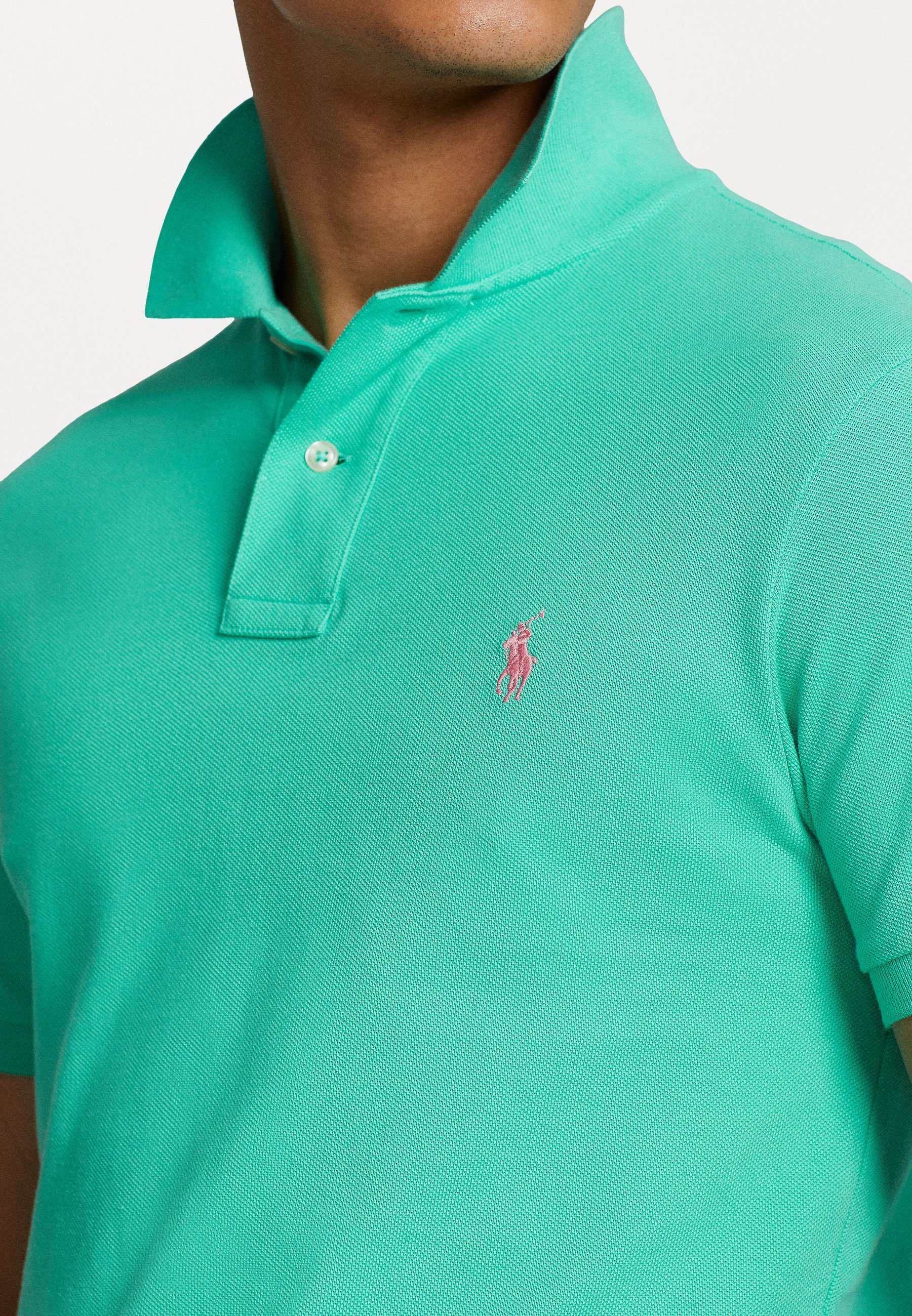 Polo Ralph Lauren THE ICONIC MESH POLO SHIRT - Koszulka polo - zachód słońca zielony