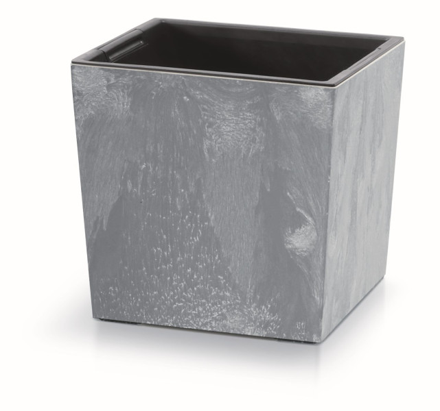 Donica ogrodowa z wkładem Urbi Square Low 24 x 24 x 23,5 cm PROSPERPLAST