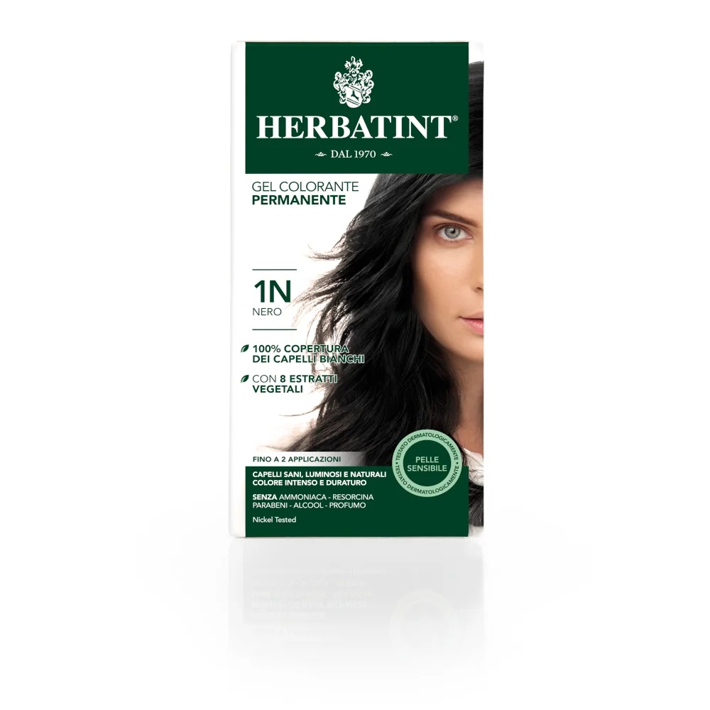 HERBATINT Gel coloration permanente Herbatint 1N Noir 150 ml