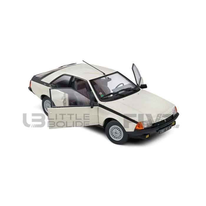 Carro Miniatura - SOLIDO - RENAULT Fuego Turbo - 1/18 - Branco - 1985