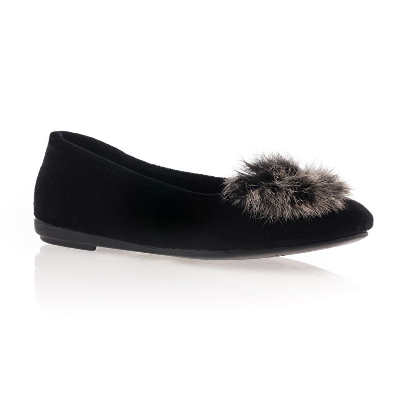 Pantuflas negras para mujer