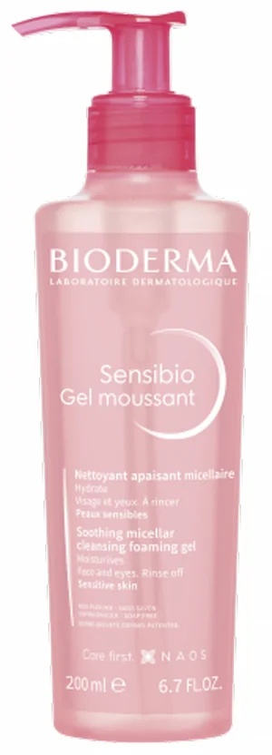 BIODERMA Bioderma Sensibio Gel Moussant, gel nettoyant micellaire apaisant 500 ml